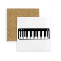 electric piano music vitality sounds square coaster cup mug holder absorbent stone for drinks 2pcs gift