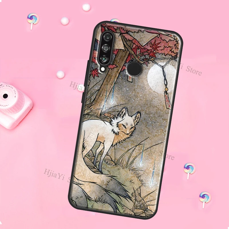 Чехол Kitsune Fox Art для Huawei Honor Magic 5 Lite X8 X9 X8a X9a 50 70 P20 P30 P40 P50 P60 Pro P Smart 2019 |