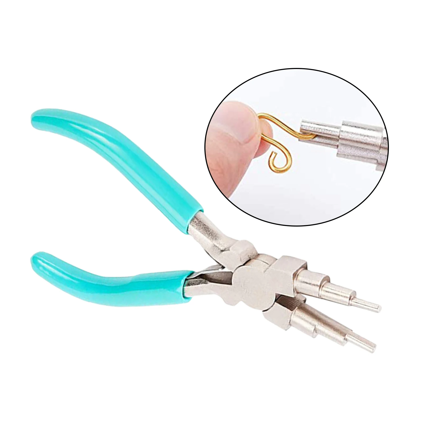

6 in 1 Bail Making Pliers with Non-Slip Comfort Grip Handle Wire Looping Forming Pliers Jewelry Making Tool Supplies