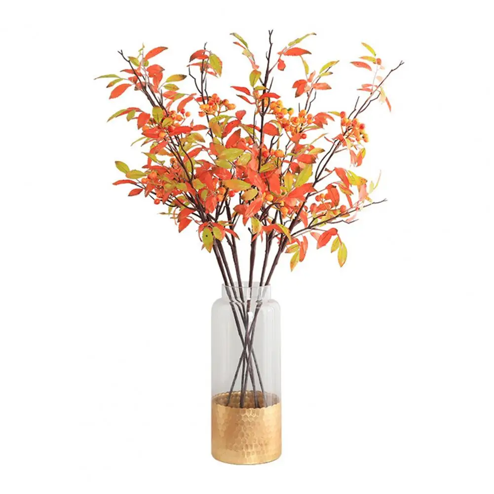 

Autumn Colors Artificial Phlox Leaf Flower Imitation Silk flower Decorative Plant Ornaments Without Fading