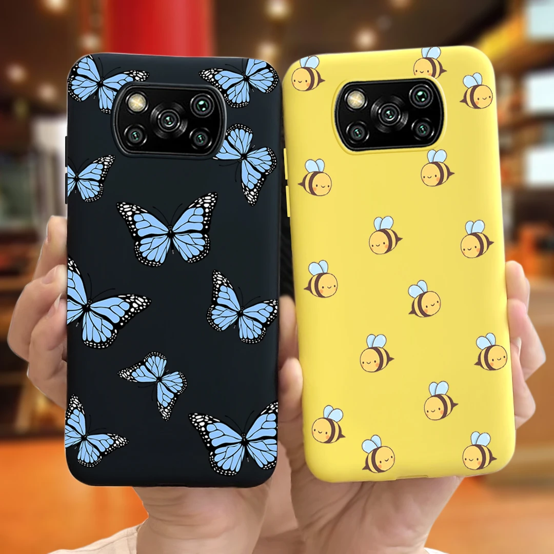 Силиконовый чехол для Xiaomi Poco X3 NFC PocoX3 мягкий из ТПУ телефона Nfc M3 F2 Pro X2 | Мобильные
