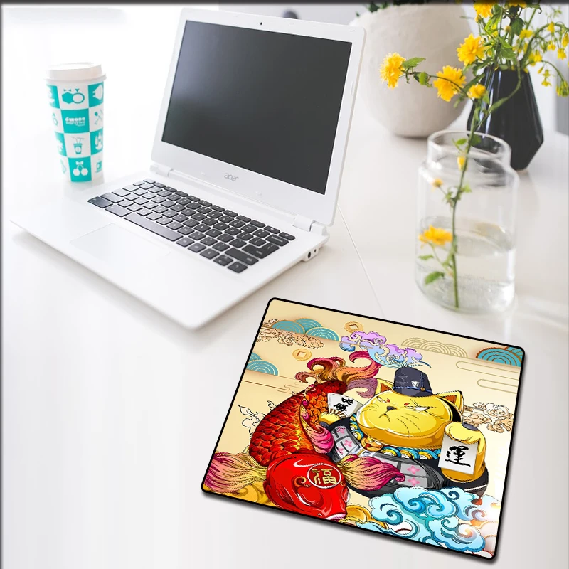 

MRGLZY Japan and South Korea Lucky Cat Oversized Mouse Pad Cute Girl Computer Pad Game Custom Office Desk Pad Thick Waterproof