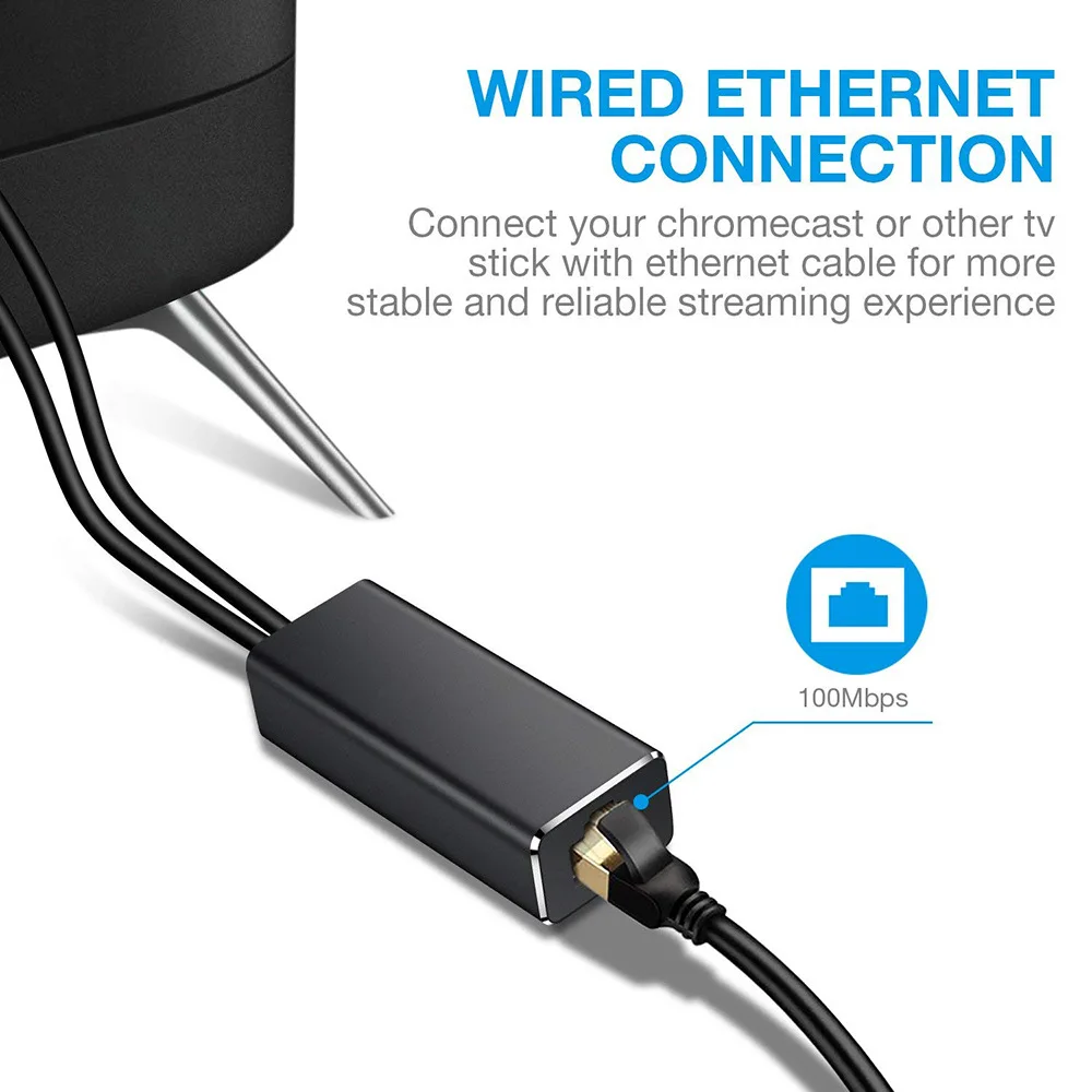 Сетевая карта Micro USB 2 0/RJ45 100 Мбит/с Chromecast | Электроника