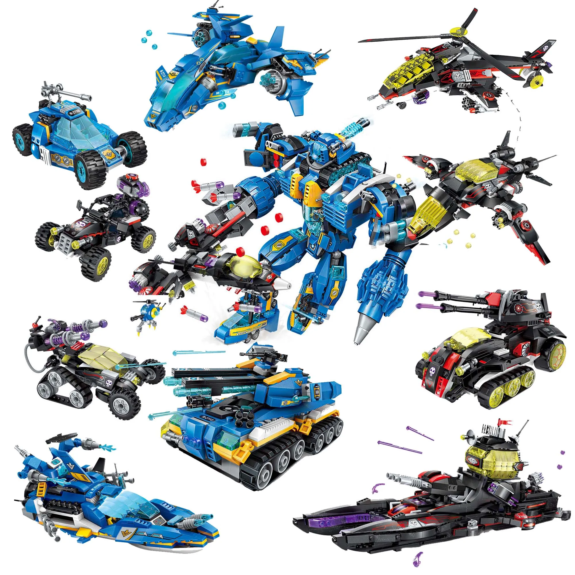 Высокотехнологичный строительный блок Garma Mecha Poseidon развивающие кирпичи игрушка