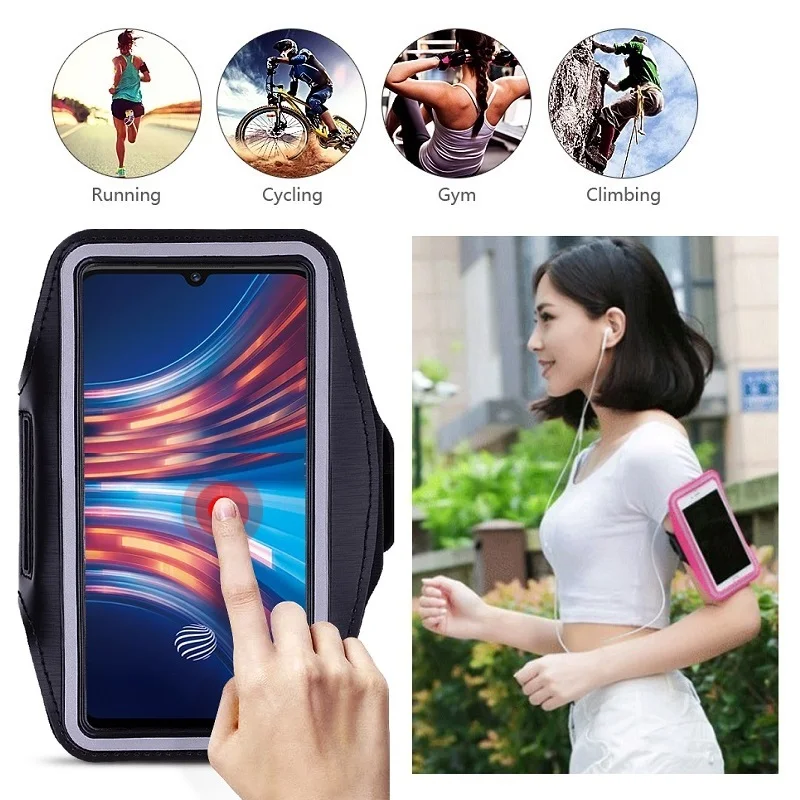 

Sport Phone Holder Bag Case for Xiaomi Mi 10 9 9T Pro 8 SE Lite Note 10 CC9 Pro F1 F2 Mi A3 A2 Lite A1 Arm Hand Case for Running