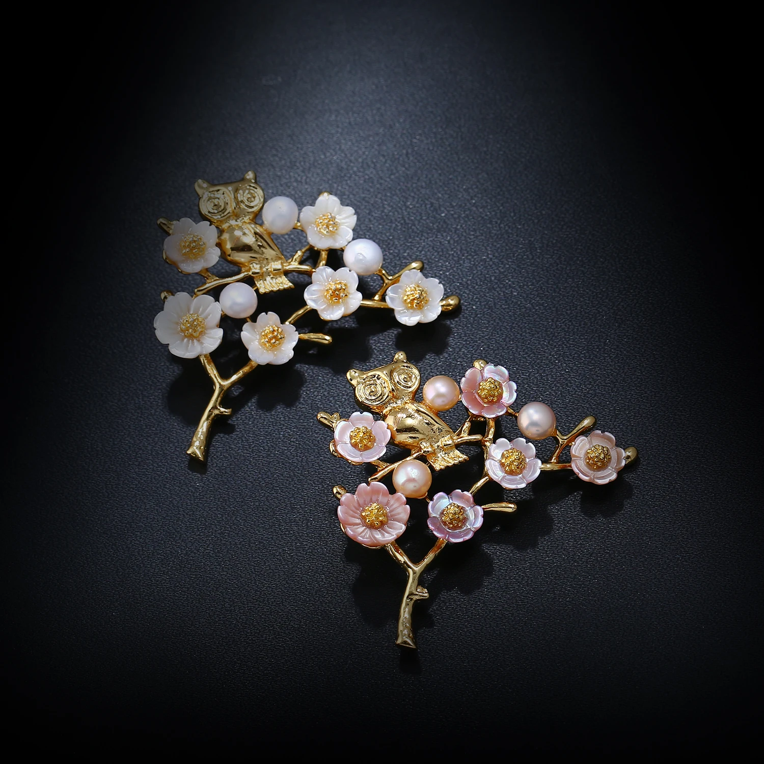 Название: сова золотого цвета с животными брошь имитацией жемчуга натуральная