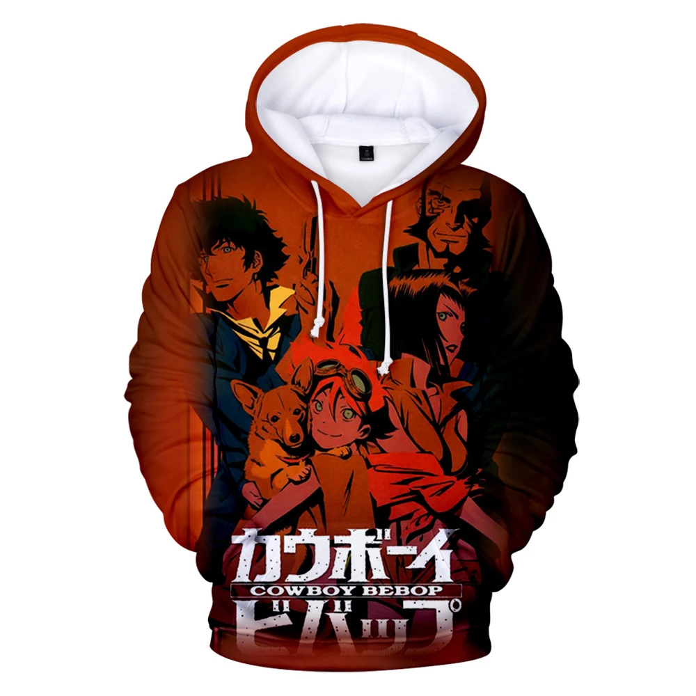 

Anime Cowboy Bebop Sweatshirts Boy Girls Cape Hoodie Kids Hip Hop Women Men Children Anime Winter Autumn Pullover Tops 2021