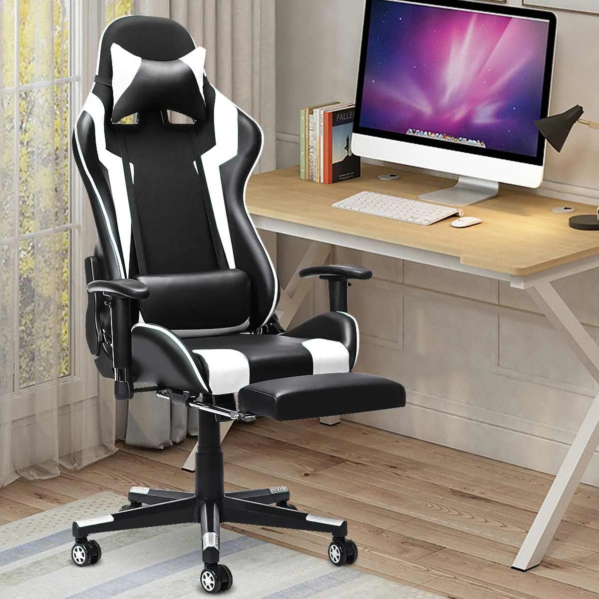 

Офисные стулья, игровое компьютерное кресло, офисный стол, кресло, удобное кресло, Гоночное игровое кресло WCG, эргономичное кожаное кресло с ...