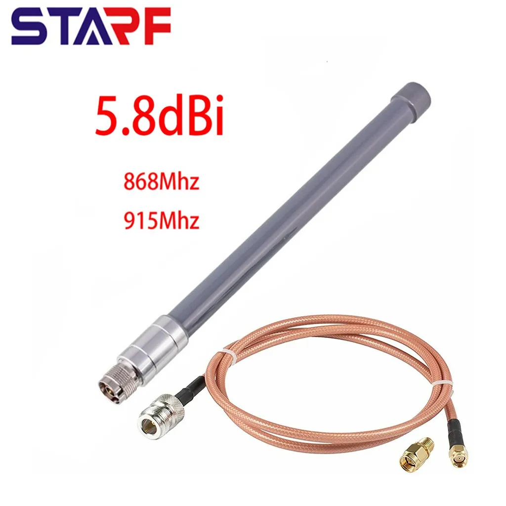 

Комплект адаптеров антенны для наружной гелиевой точки LoRa 860-930 МГц комплект кабелей антенны дБи с кабелем 1 метр с кабелем RG142 для низких пот...