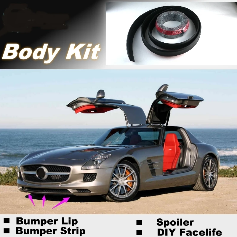 NOVOVISU бампер губы для Mercedes Benz SLS AMG/Топ шестерни магазин спойлер Тюнинг