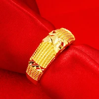 24k gold rings for women men multilayer wide women rings x gold wedding engagement rings fashion jewelry wholesale