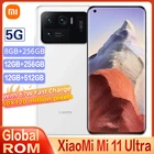 Глобальная ПЗУ Xiaomi Mi 11 Ultra 5G Версия 12 ГБ 256 ГБ  512 ГБ Смартфон Snapdragon 888 50MP Камера 2K AMOLED-экран 67 Вт 5000 мАч NFC сотовый телефон