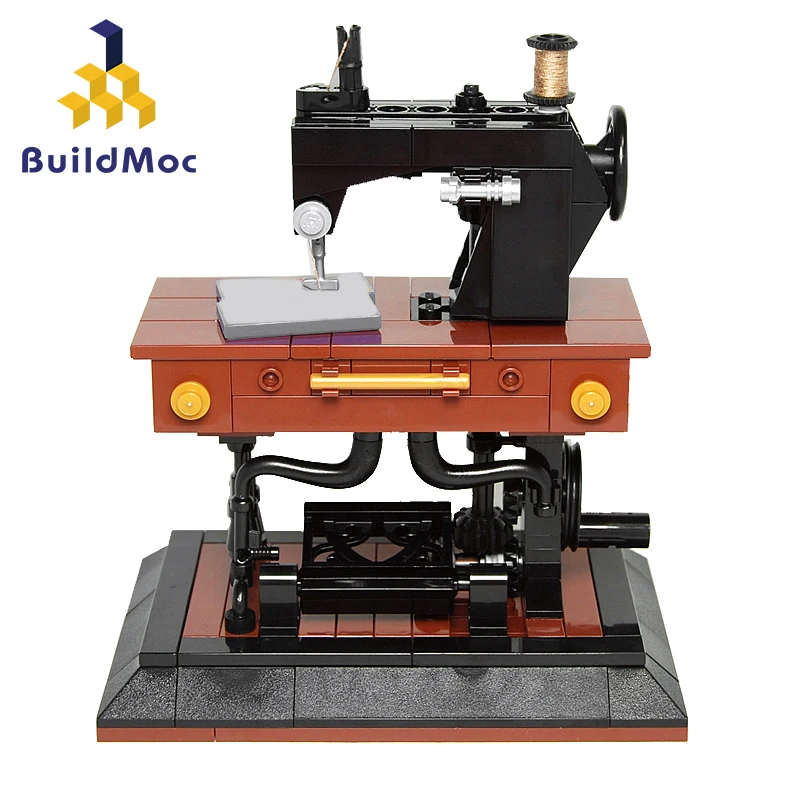 BuildMOC классический творческий MOC-41609 швейная машина совместима с правописания