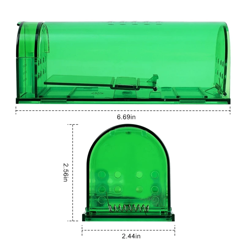 Humane Smart Mouse Trap-2 Pack No Kill Live Catch and Release Traps-Safe Around Kids &amp Pets-Works for Mice Rats Othe |