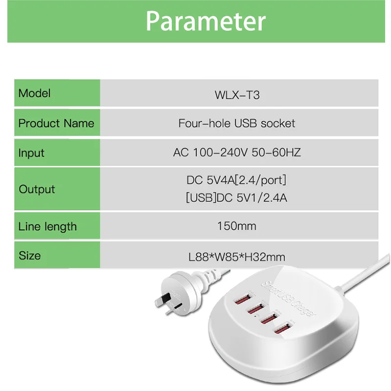 Дорожное зарядное устройство ce rohs автомобильное usb для быстрой зарядки 4 0