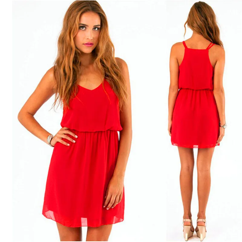 Модное винтажное пикантное слитное платье с двойной бретелькой на спине без