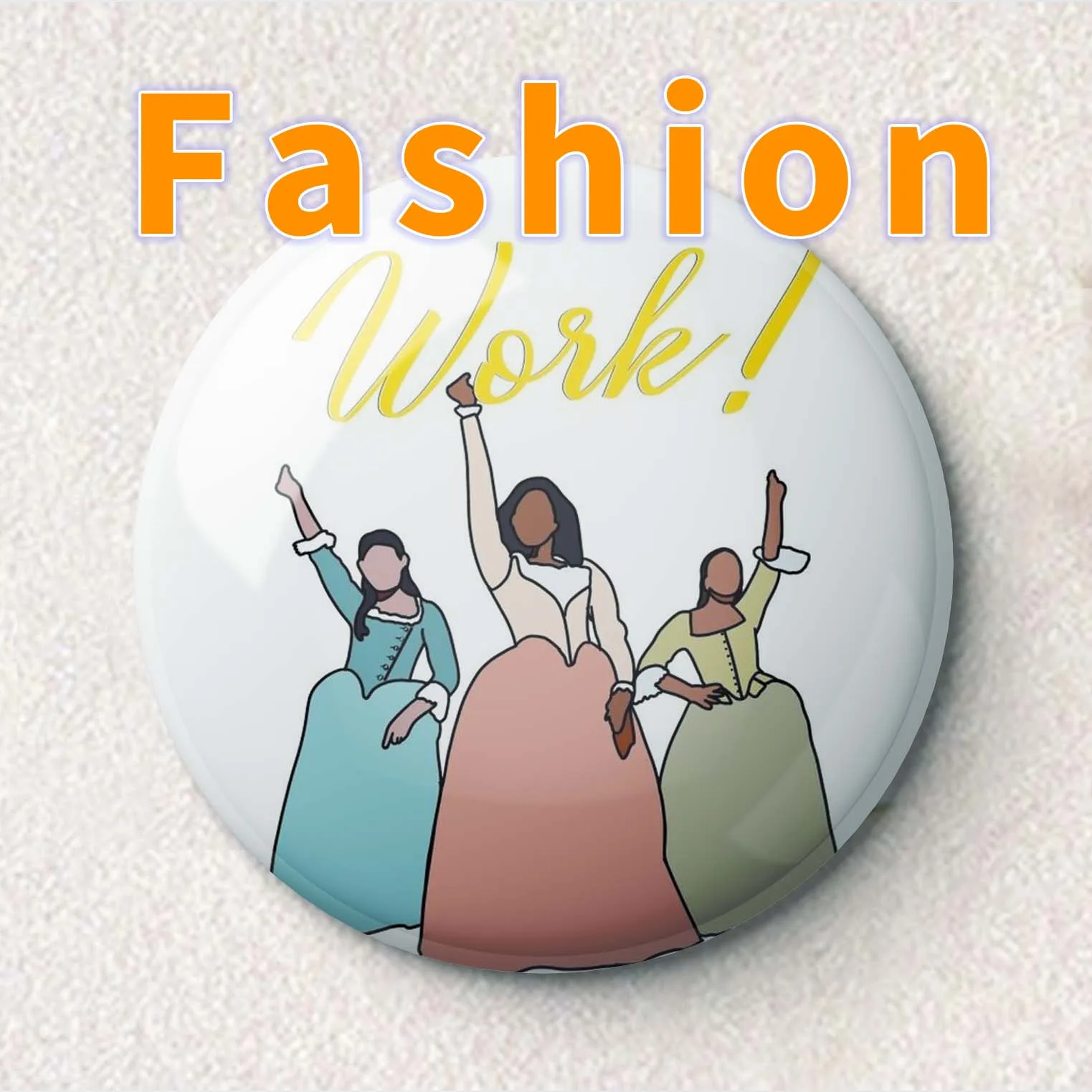 

Schuyler Sisters Silhouette fti Soft Enamel Pin Metal Clothes Collar Decor Cartoon Cute Fashion Women Gift Lapel Pin Badge