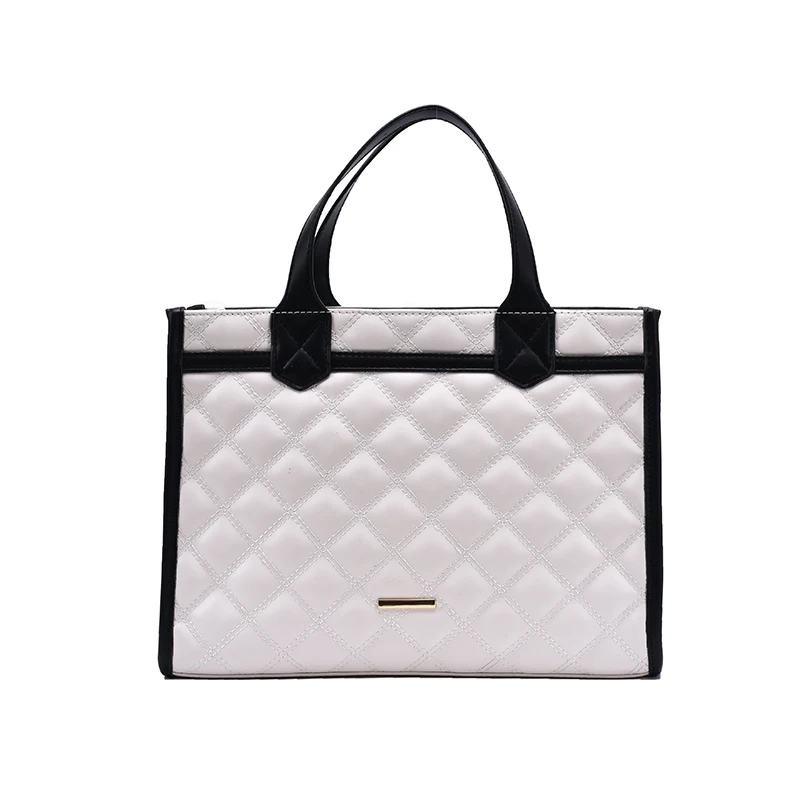 

Lattice Large Tote bag 2020 Fashion New High quality PU Leather Women's Designer Handbag High capacity Shoulder Messenger Bag