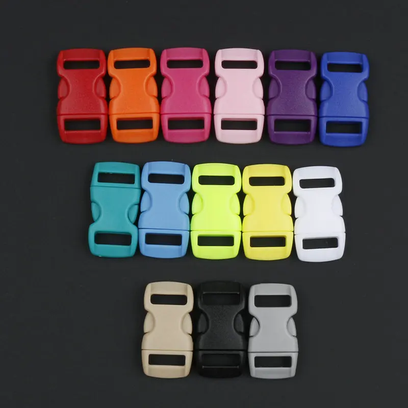 10 шт. DIY красочные быстрые сторонний релиз браслет с пряжкой воротник ремня лямки