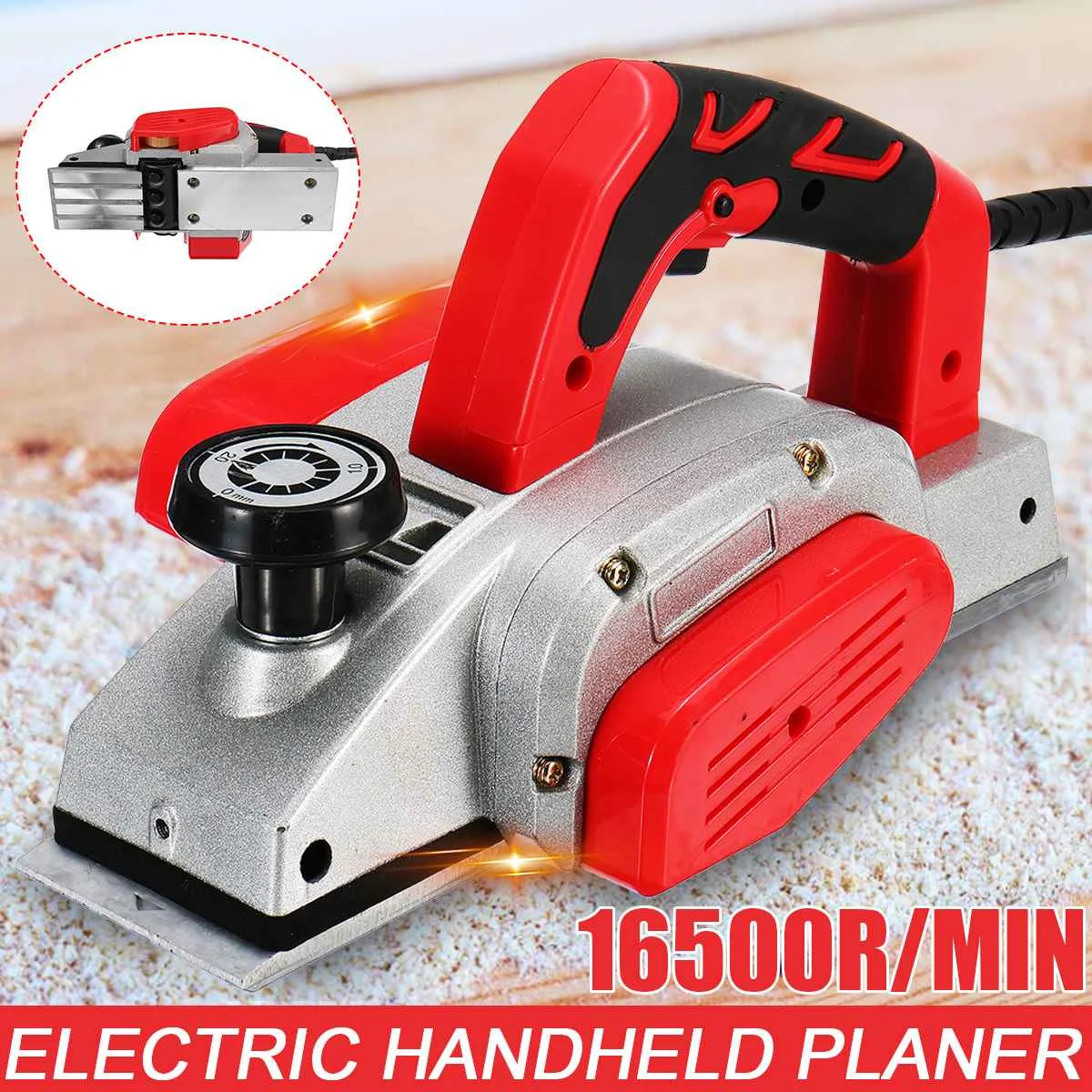 

Электрический строгальный станок 1500 Вт 110/220 В, мощный ручной строгальный станок из медной проволоки для столярных работ и деревообработки, ...