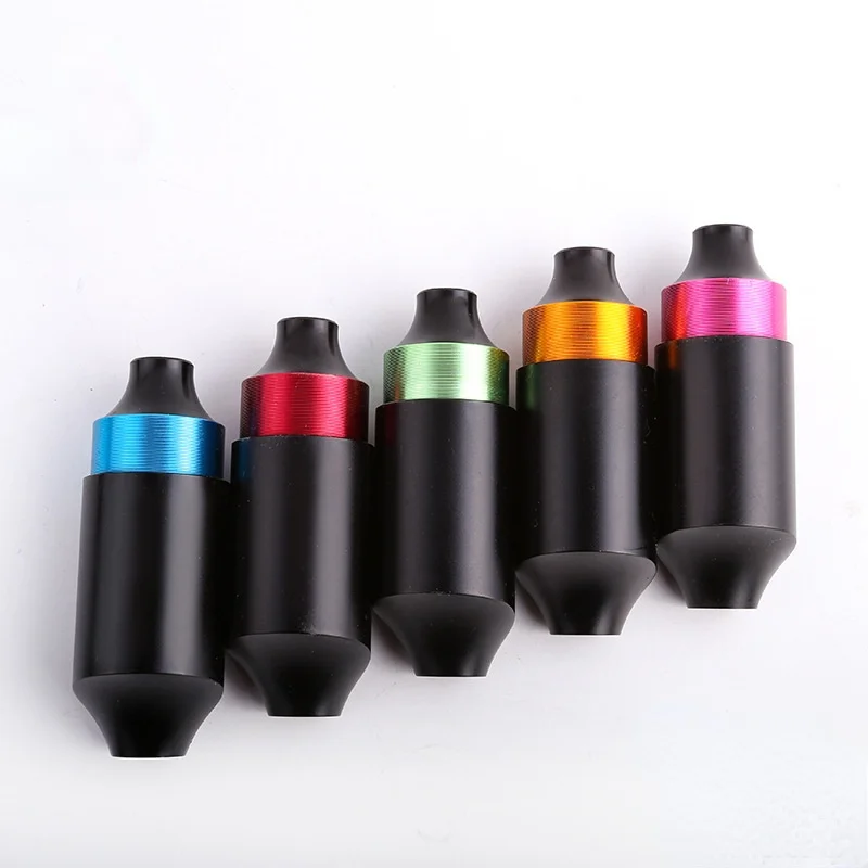 Тату-машинка Все в одном черная короткая с вертикальным мотором