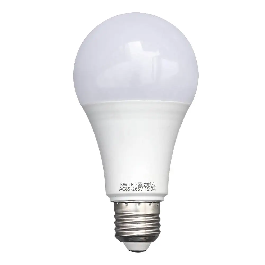 Светодиодная лампа E27 SMD5730 для радара с датчиком движения двора улицы белый свет