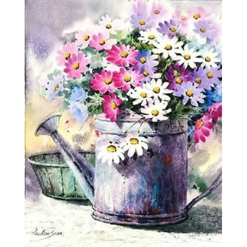 5D алмазная живопись сделай сам вышивка крестиком хризантемы мозаика квадратная