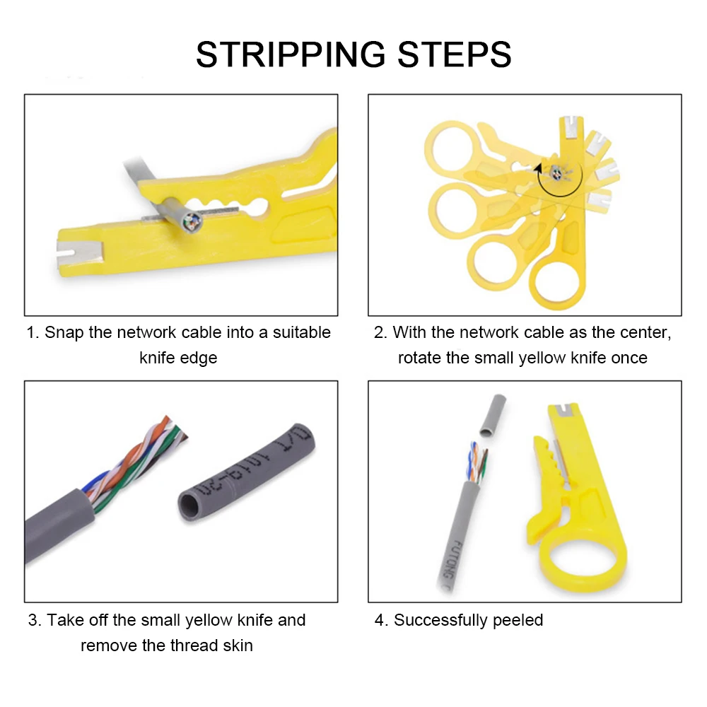 

1/2pcs Portable Wire Stripper Knife Crimper Pliers Crimping Tool Cut Line Tool Cable Stripping Wire Cutter Multitool Tools