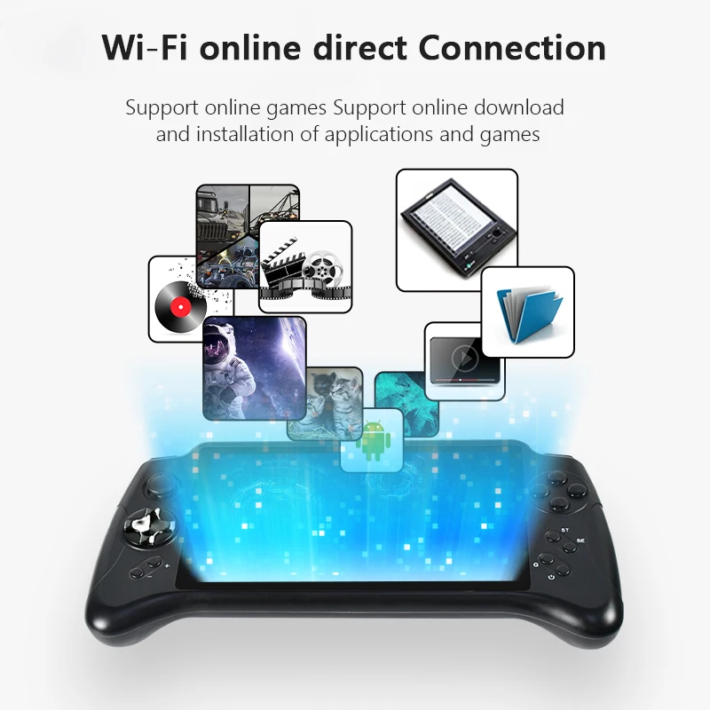 Портативная игровая консоль POWKIDDY X17 Игровая приставка с 7 дюймовым IPS сенсорным