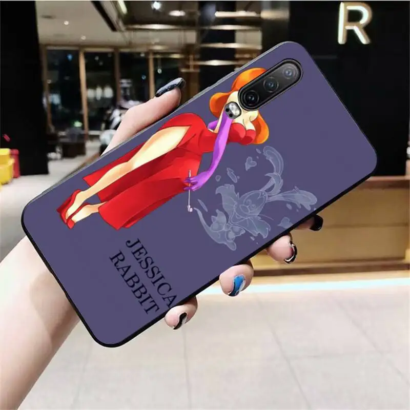 

Beautiful Jessica Rabbit Black TPU Soft Rubber Phone Cover for Huawei P40 P30 P20 lite Pro Mate 20 Pro P Smart 2019 prime