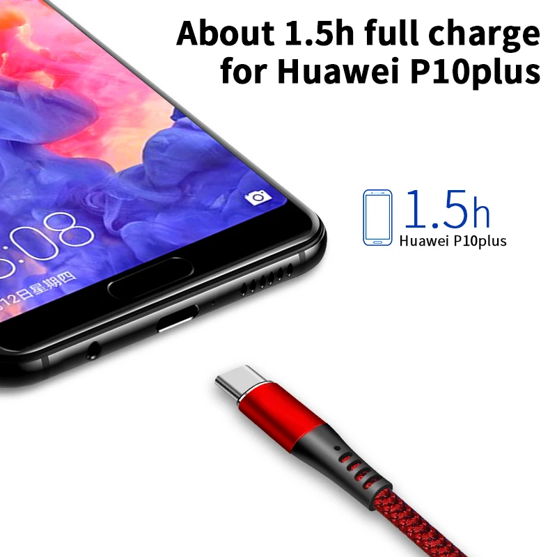 Кабель для быстрой зарядки 5 А Type-C HUAWEI P30 Pro Mate 20 SAMSUNG S10 + Note 10 S9 Plus | Мобильные