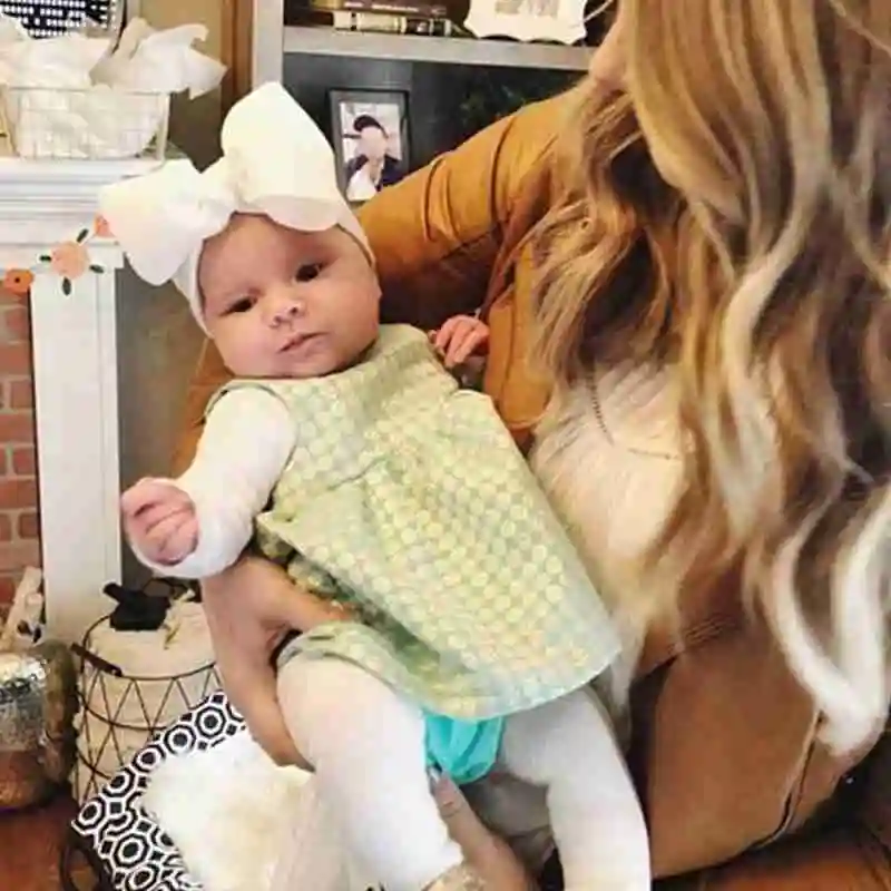 Детская эластичная повязка на голову популярная с бантом для новорожденных