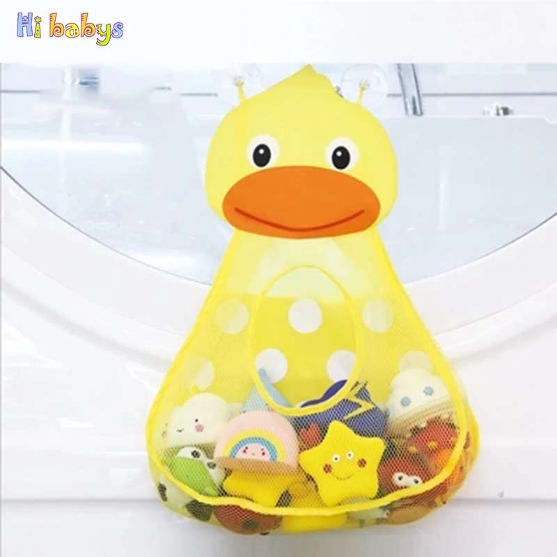 Детская сетка для хранения игрушек ванной комнаты Сетчатая Сумка мультяшных