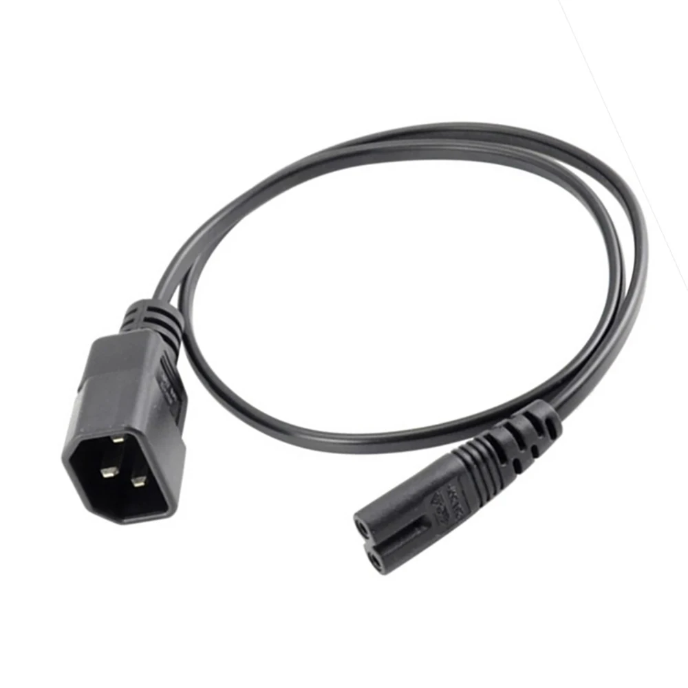 

0.2m/1m/2m Standard Molded IEC 320 C14 Socket to IEC C7 Plug AC Power Adapter Cable 0.2m/1m/2m