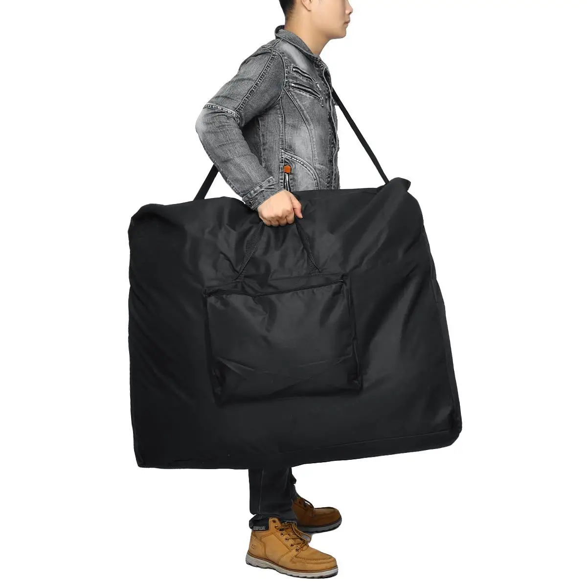 

94x73x18cm Folding Carrying Bag for Massage Bed Sturdy 600D Oxford Cloth Waterproof Storage Backpack for 180x70cm Beauty Bed