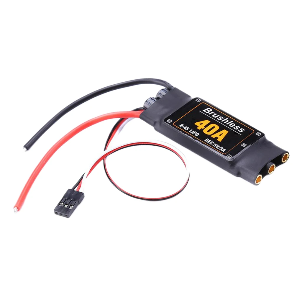 40A бесщеточный ESC BEC 5В/3A без запчастей для модели самолета дрона | Игрушки и хобби
