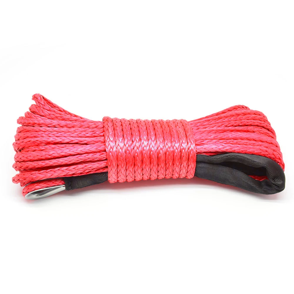 

15m Winch Rope 7700lb Pull Line Cable Nylon Towing Rope Car Wash Maintenance String for ATV UTV Off-Road