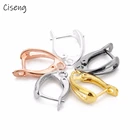 Ciseng 10 шт.лот серьги-Крючки медные зажимы для ушей застежки аксессуары для самостоятельного изготовления сережек-подвесок 11*18 мм
