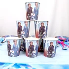 Дисней Холодное сердце Детское платье для дня рождения вечерние посуда Подарочный пакет бумажный стаканчик для туалетной бумаги соломы скатерть Рог вечерние украшения