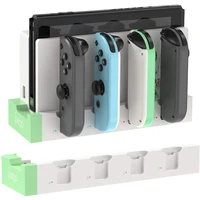 desktop charging dock for nintendo switch joy cons controller charger nintend switch portable charging station stand whitegreen