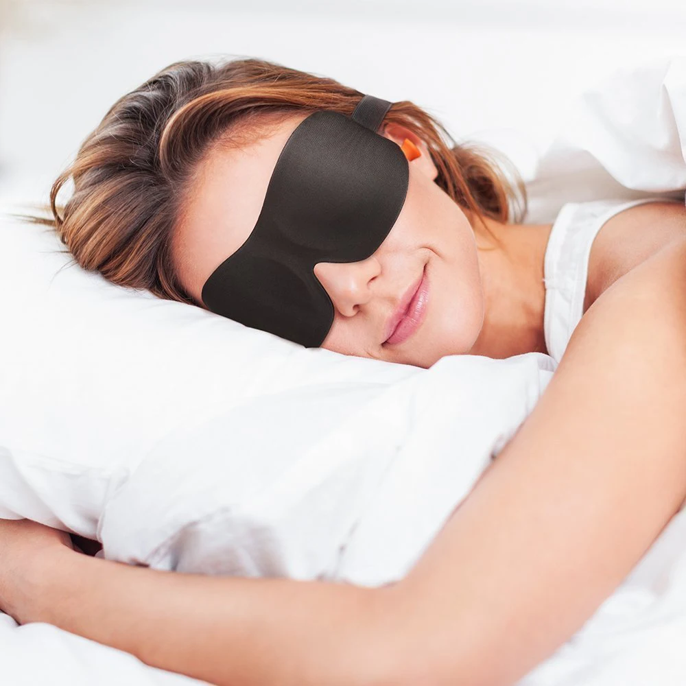 10 шт., мягкая маска для глаз, маска для сна, мягкая Накладка для сна, черная маска для глаз, повязка на глаза, для женщин и мужчин, для путешествий, для отдыха