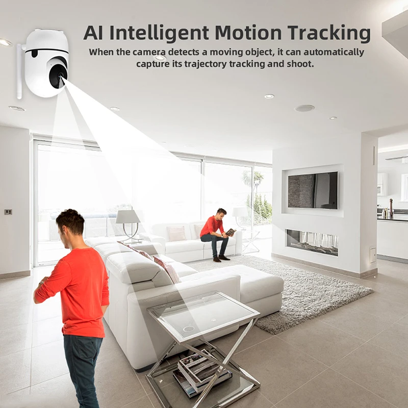 YCC365 Baby Monitor IP Camera Auto Tracking HD1080p Home Wifi Security Surveillance CCTV Children Accompany Robot | Безопасность и