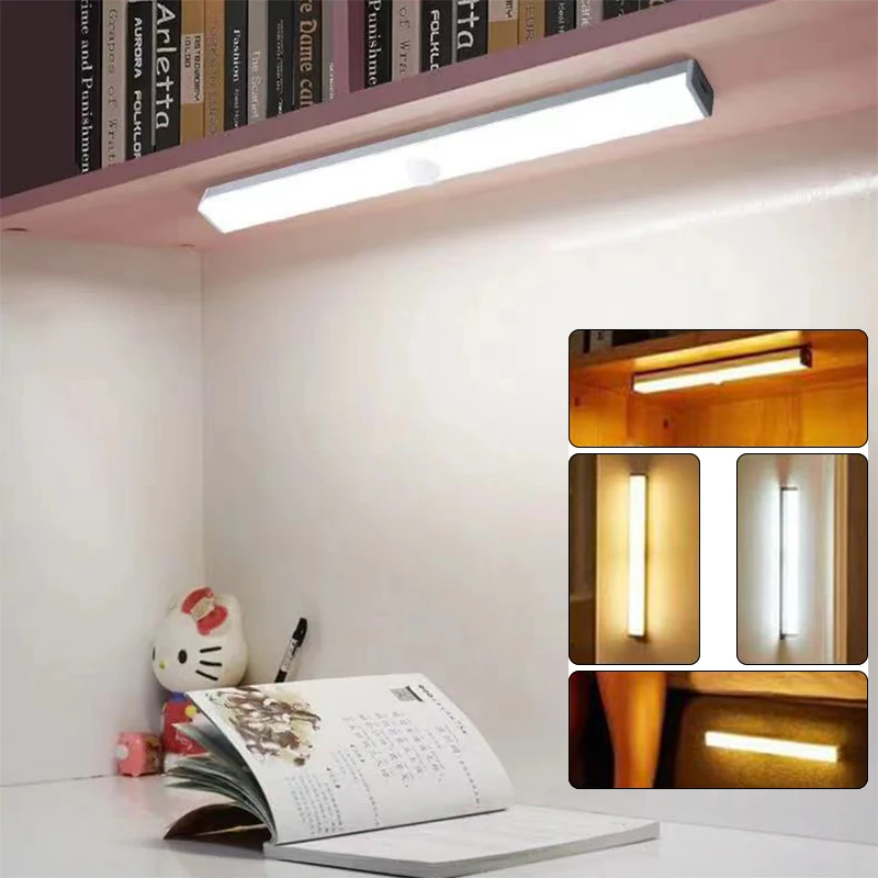 

LED Dimming Cabinet Light Led Lamp for Kitchen Aluminum PIR Motion Sensor Wall Lamp for Wardrobe Corridor Closet Indoor Light