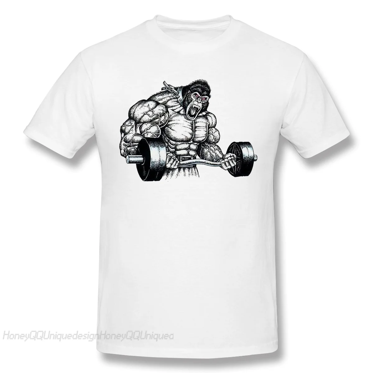 

Fashion Beast Shirt Design Bodybuilding Pumping GYM Muscle Training Crossfit TShirt Cotton Camiseta Men T-Shirt