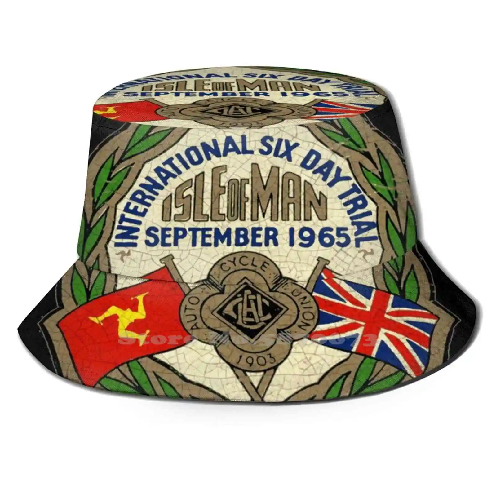 

Isle Of Man Tt Race 1965 Korean Ladies Outdoor Sun Hat Bucket Cap Isle Man Tt Race 1965 Motorcycle Vintage Bsa Sunbeam