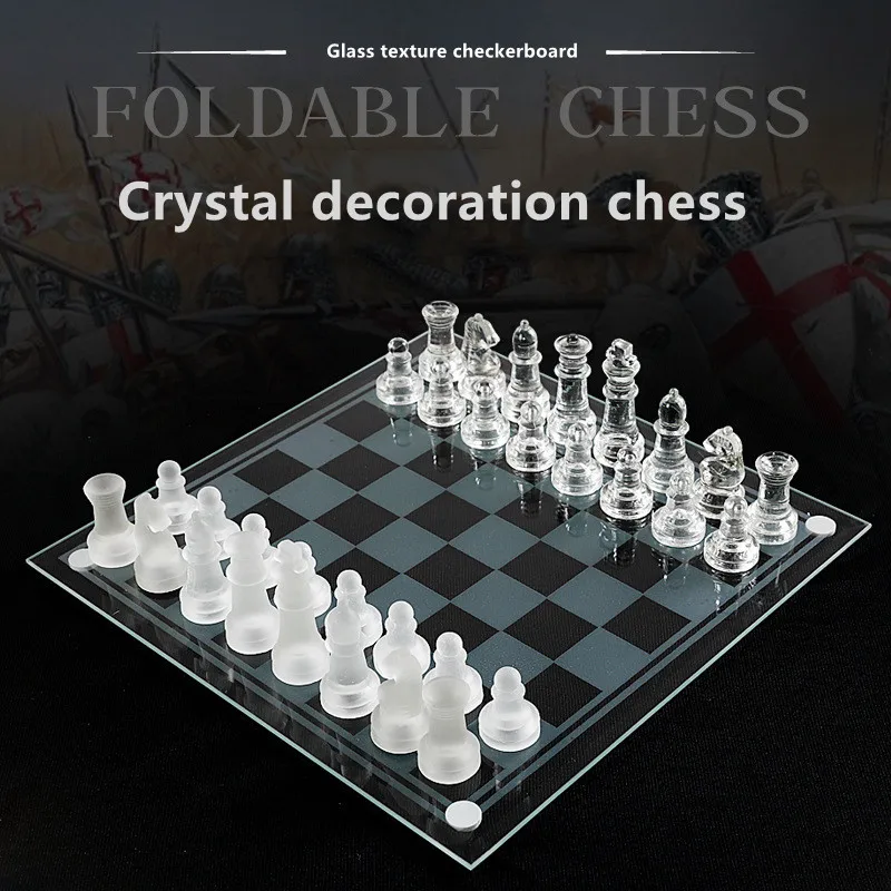 

Crystal chess chess transparent decoration game dedicated chess chess