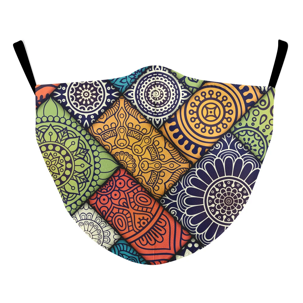 

Adjustable Masks Cute Daisy Print Face Mask For Adult Casual Flower Mask Outdoor Elastic Breathable Face Cover Washable Reusbale