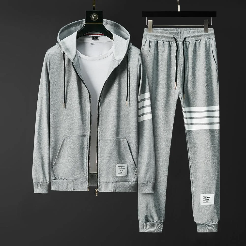

2020 Brand New Fall Men Sets Pants Clothing Sweatsuit Cardigan Fashion Hoodies Clothes Trousers Sportswear Sweatpants Tracksuits