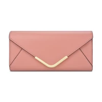geometry women wallet made of leather hasp three fold long card holder with zipper coin pocket fashion ladies clutch purse