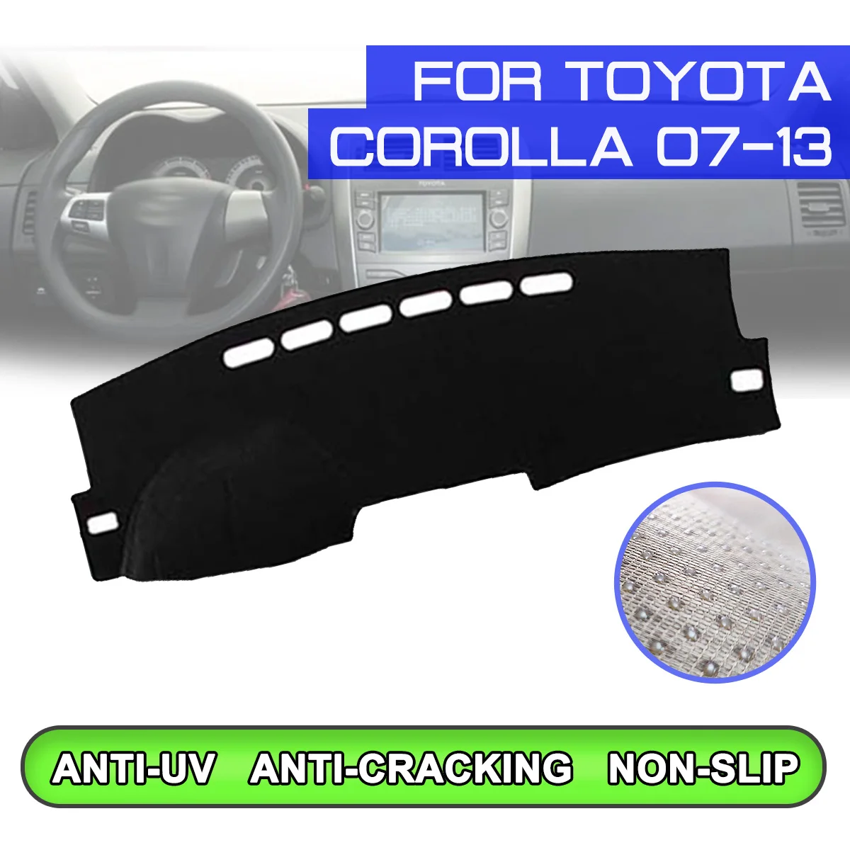 

Приборной панели автомобиля коврик анти-грязный Non-slip Dash крышка коврик Защита от ультрафиолетовых лучей козырек от солнца для Защитные чехл...